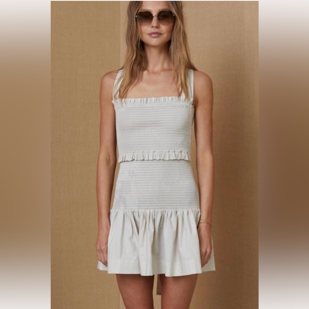 Bec & Bridge Minou Mini Dress in White